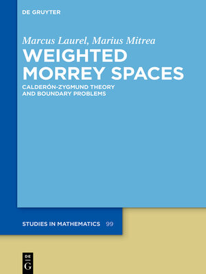 cover image of Weighted Morrey Spaces